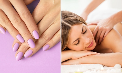 Massage naar keuze of Russische manicurebehandeling + BIAB nabij Brussel