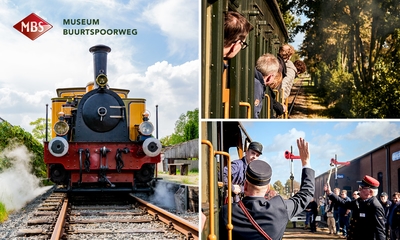 Entree voor museum + treinrit bij Museum Buurtspoorweg