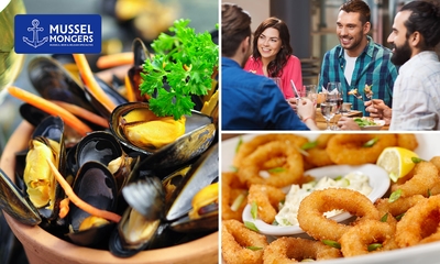 3-gangen mosseldiner of -lunch bij Mussel Mongers