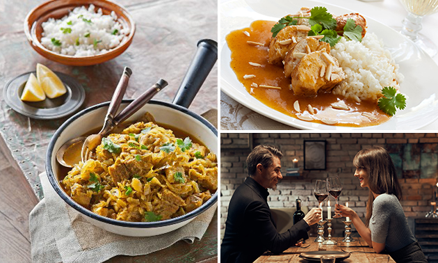 Afhalen: Indiase curry of 2-gangen keuzediner Afhalen: Indiase curry of 2-gangen keuzediner