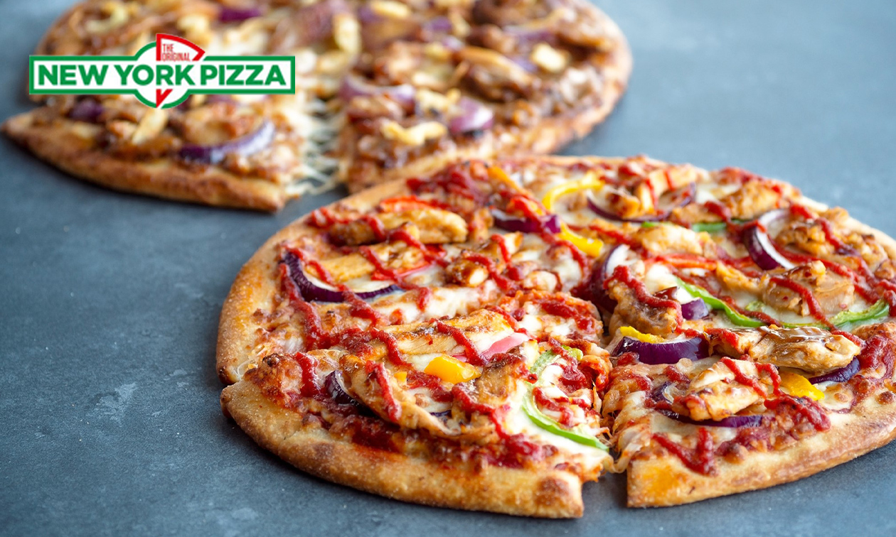 Afhalen: pizza naar keuze bij New York Pizza