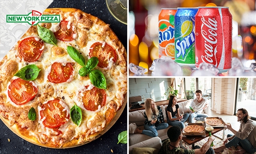 Voor €1: New York pizza naar keuze + blikje fris