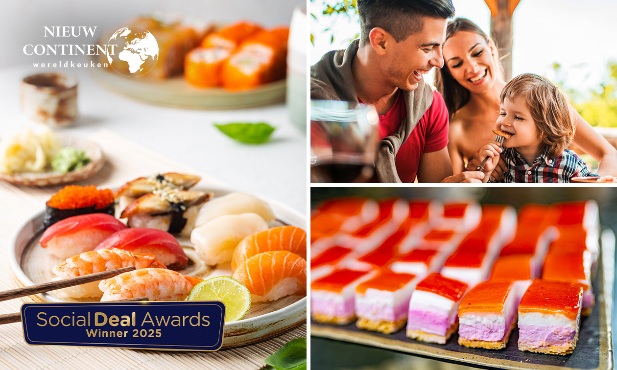 All-You-Can-Eat & Drink (2,5 uur) bij Nieuw Continent Wereldkeuken