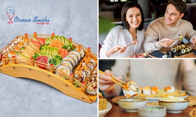 Dine-in: 3-gangen sushidiner voor 2 bij Ocean Sushi Gent