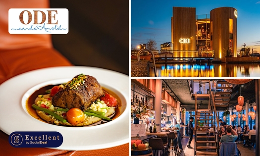 3-gangen keuzelunch of -diner bij Ode aan de Amstel