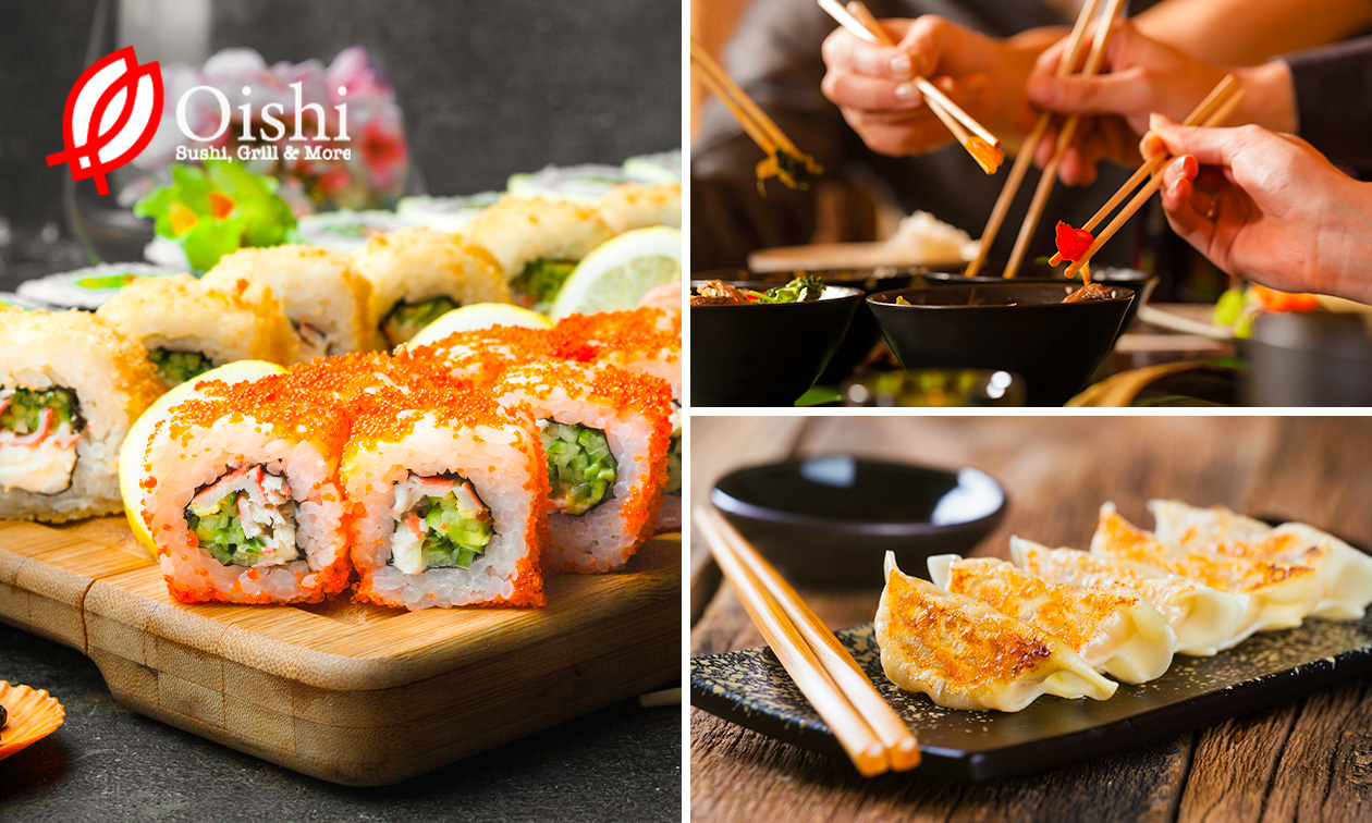 All-You-Can-Eat (2,5 uur) bij Oishi Sushi Grill & More