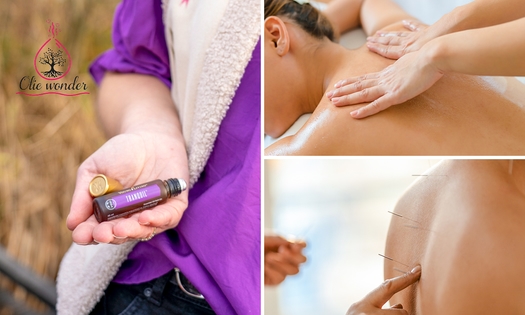 Energetische behandeling of raindropmassage
