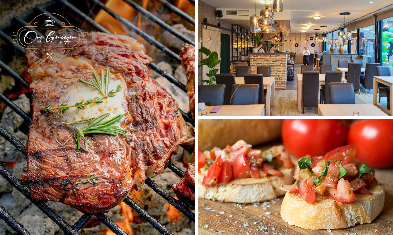 3-gangen keuzediner of -lunch bij Ons Genoegen