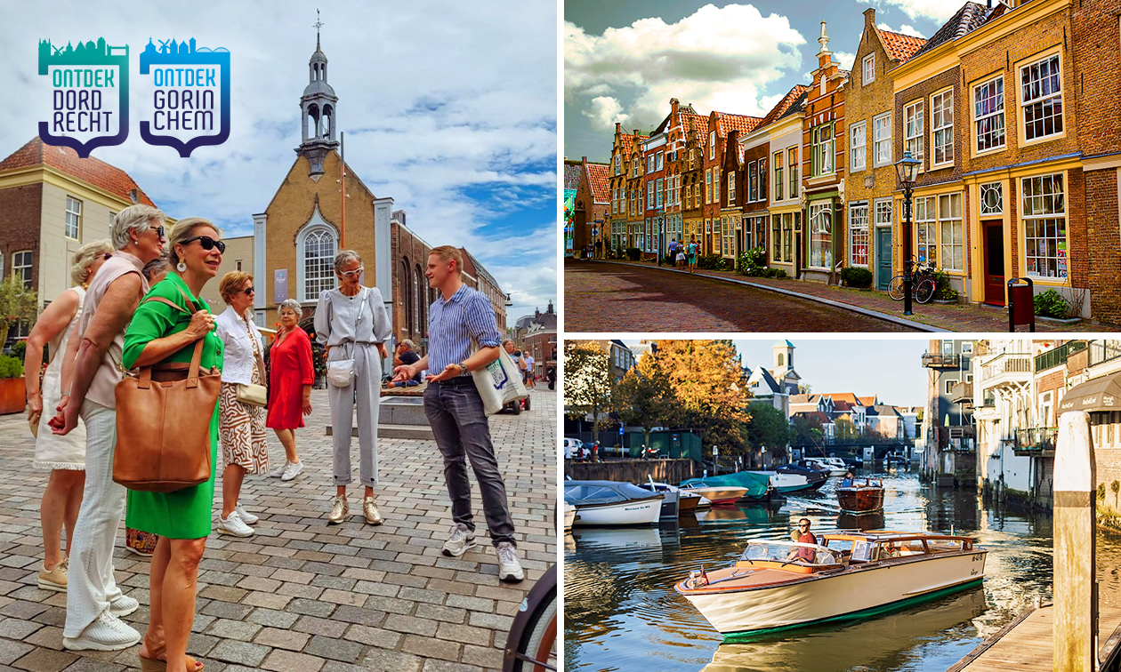 Stads- of avondwandeling door Dordrecht of Gorinchem (1,5 uur) + evt. rondvaart