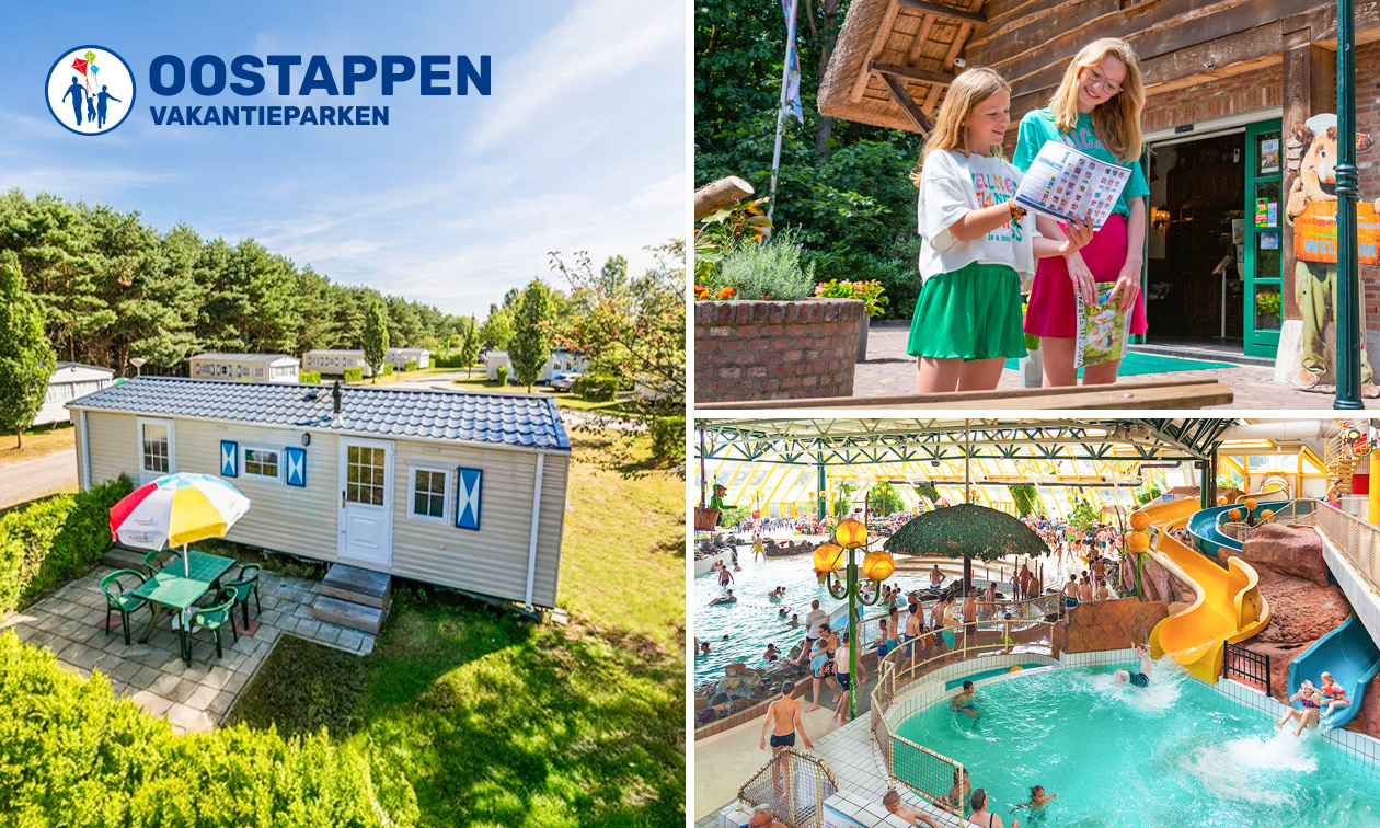 Weekend of midweek voor 4 tot 6 personen bij Oostappen Vakantieparken