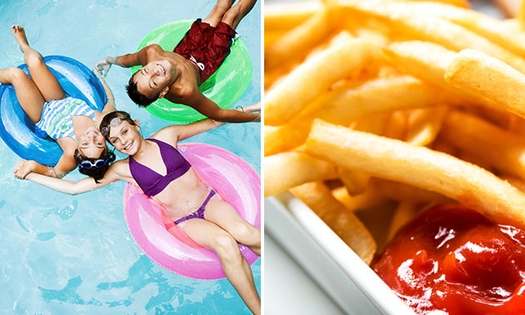 Entree + friet bij Openluchtbad Staalbergven