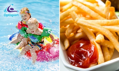Entree voor Optisport Tolhuisbad + friet met saus