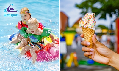 Entree voor Optisport Tolhuisbad + softijs met dip