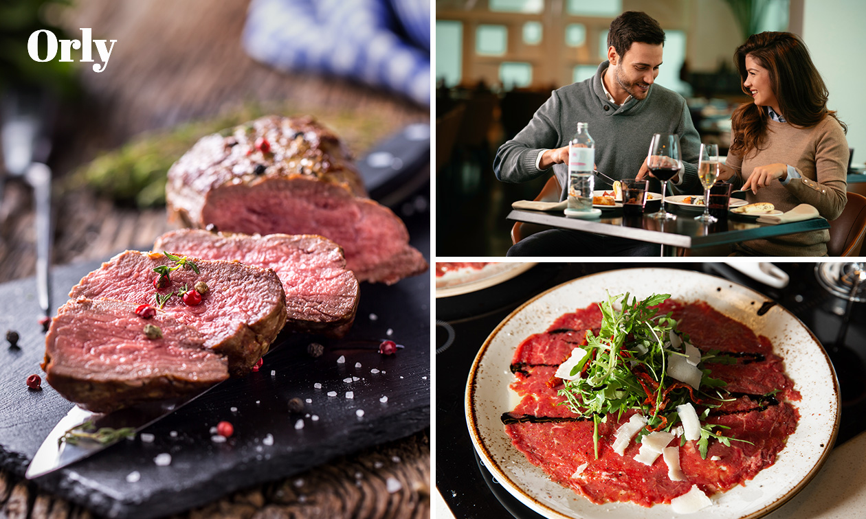 3-gangenlunch of -diner à la carte bij Orly