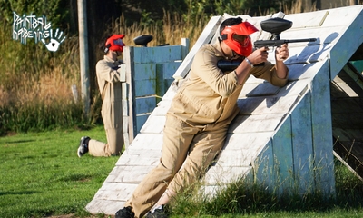Paintball, gellyball of kids paintball (2 uur) + paint- of gellyballs bij Paintball Happening