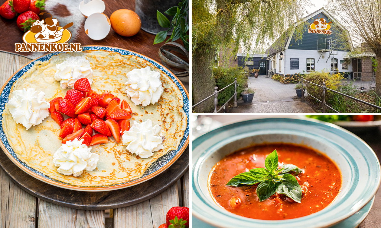 2- of 3-gangenlunch of -diner à la carte in Leerbroek