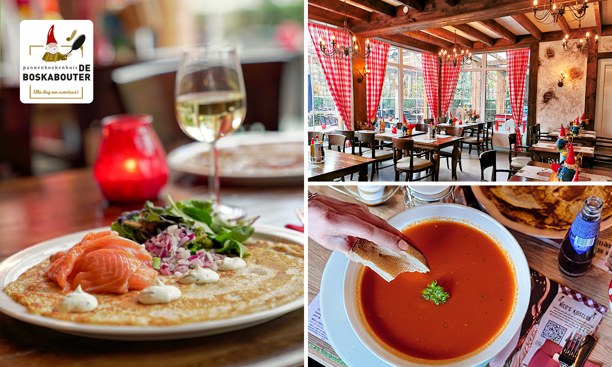 3-gangen keuzediner bij Pannenkoekenhuis De Boskabouter in Wezep