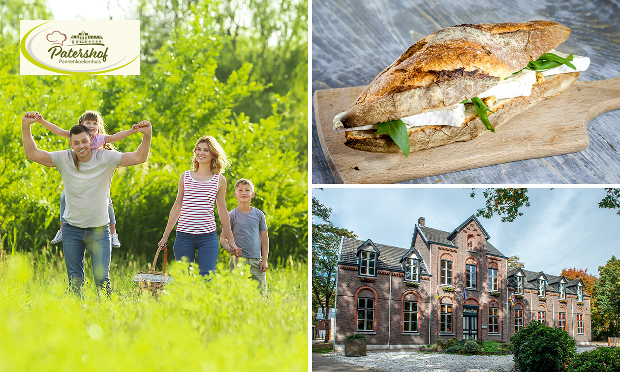 Wandelarrangement incl. 2-gangenlunch bij Pannenkoekenhuis Patershof