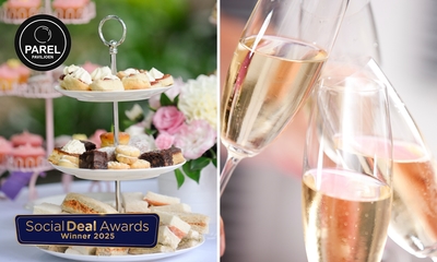 High tea + glas bubbels bij Parel Paviljoen