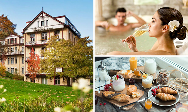 Overnachting voor 2 + ontbijt + wellness in Valkenburg