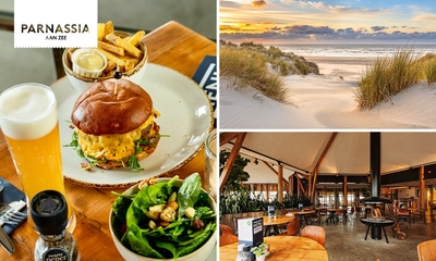 Burger naar keuze + friet bij Parnassia Aan Zee