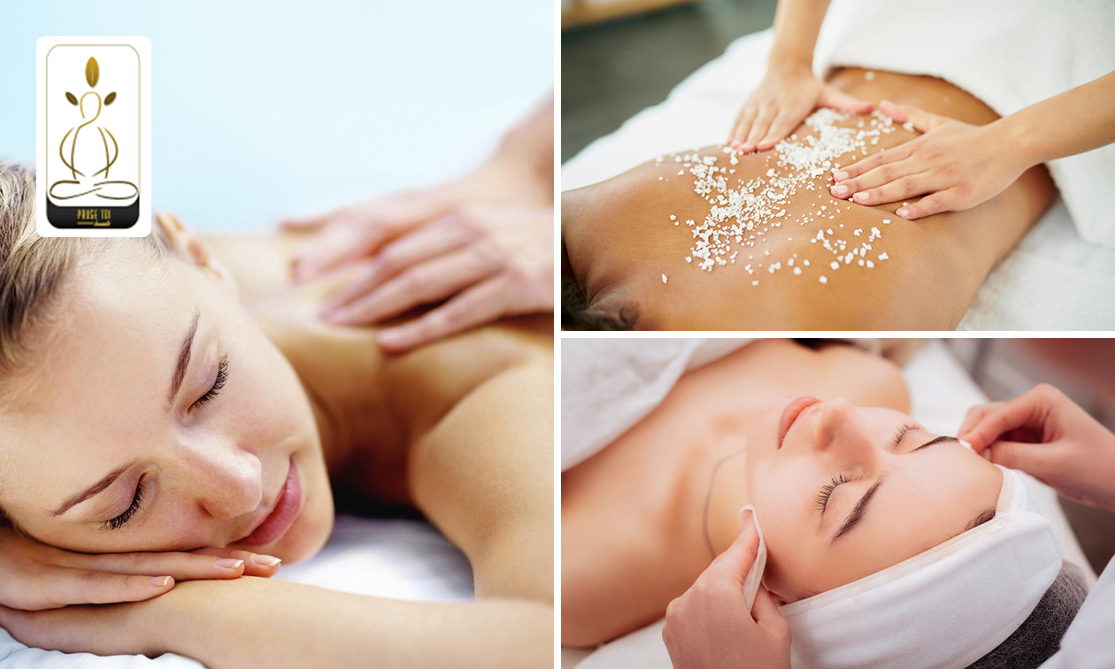 Massage naar keuze + evt. gezichtsverzorging + rugpeeling in Brussel