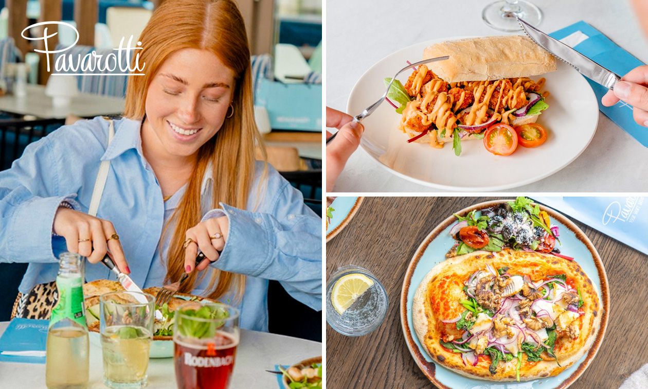 Italiaanse 2-gangen keuzelunch bij Pavarotti in Westfield Mall of the Netherlands