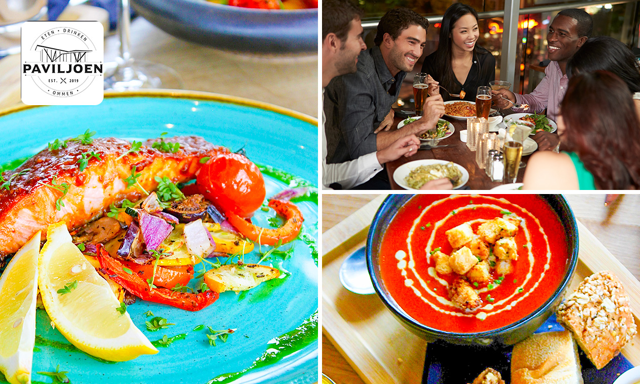 2-gangendiner van de chef + koffie of thee