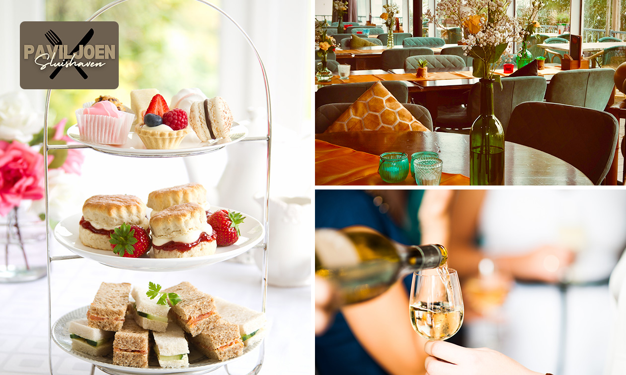 High tea, high wine of high beer bij Paviljoen Sluishaven