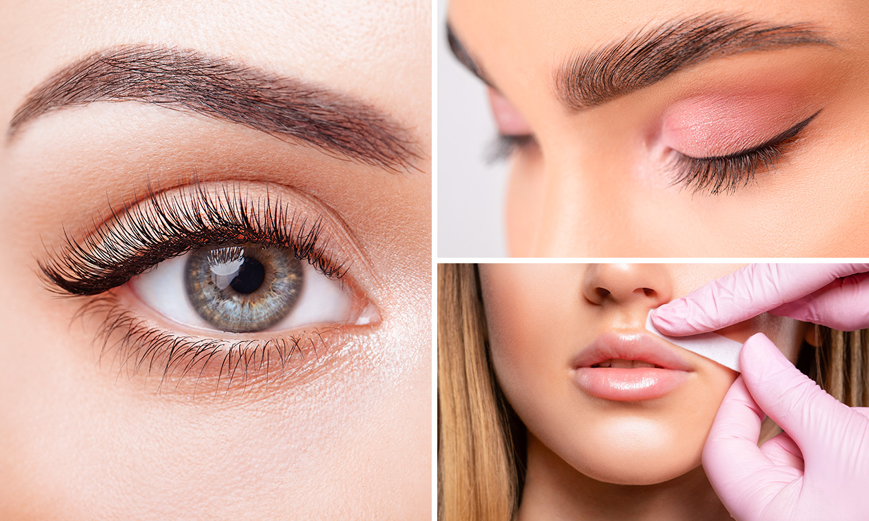 Wenkbrauw- of wimperbehandeling of waxbehandeling naar keuze