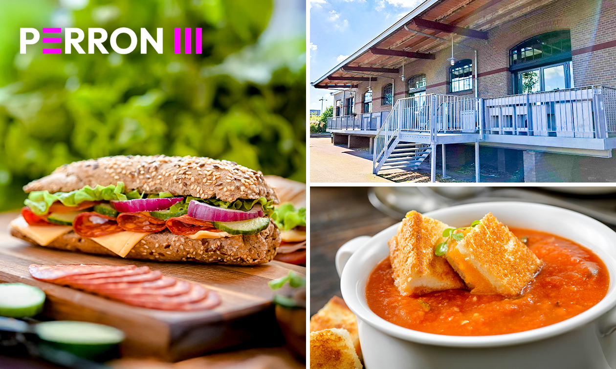 2-gangen keuzelunch bij Perron 3 Coevorden