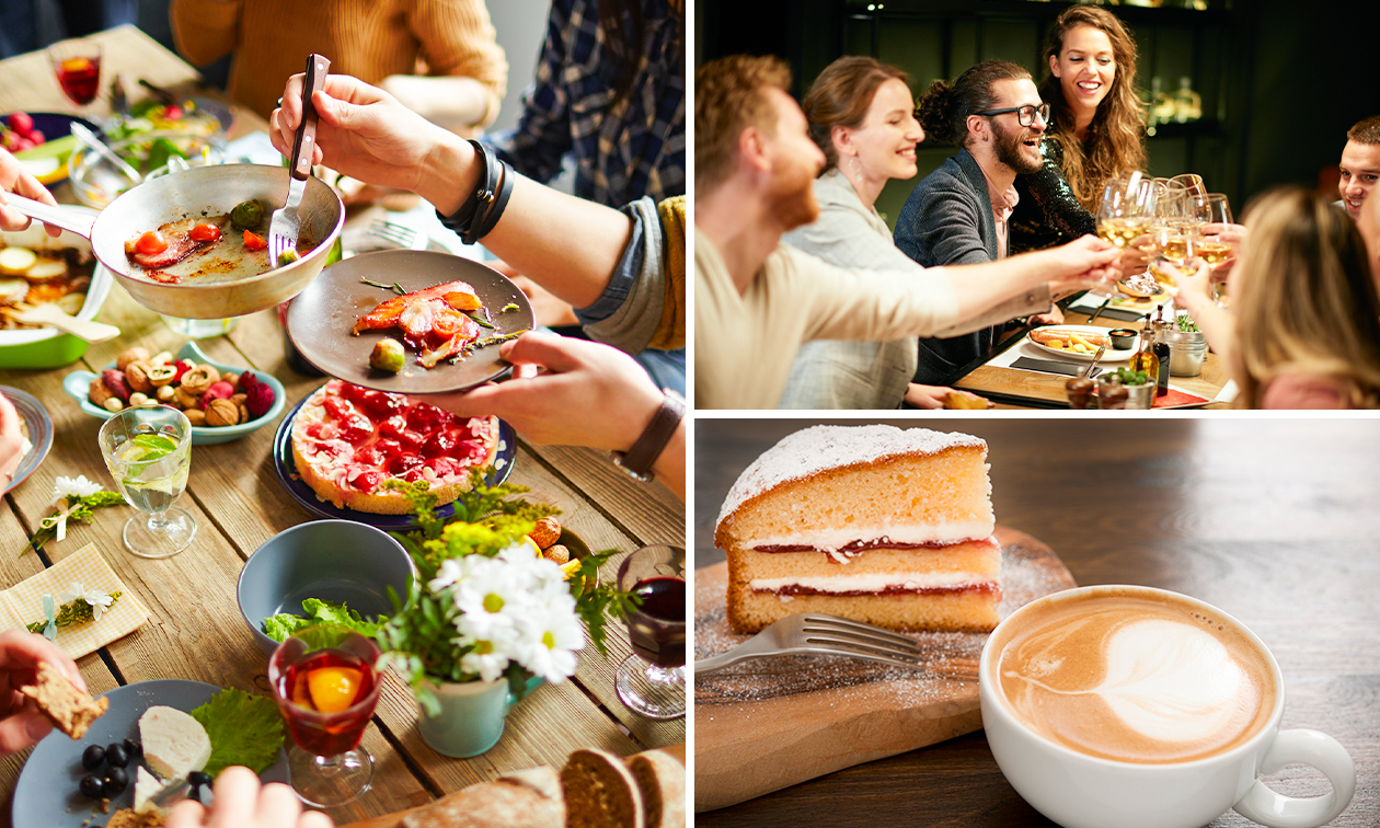 Koffie + gebak of shared dining-diner + terraswijn