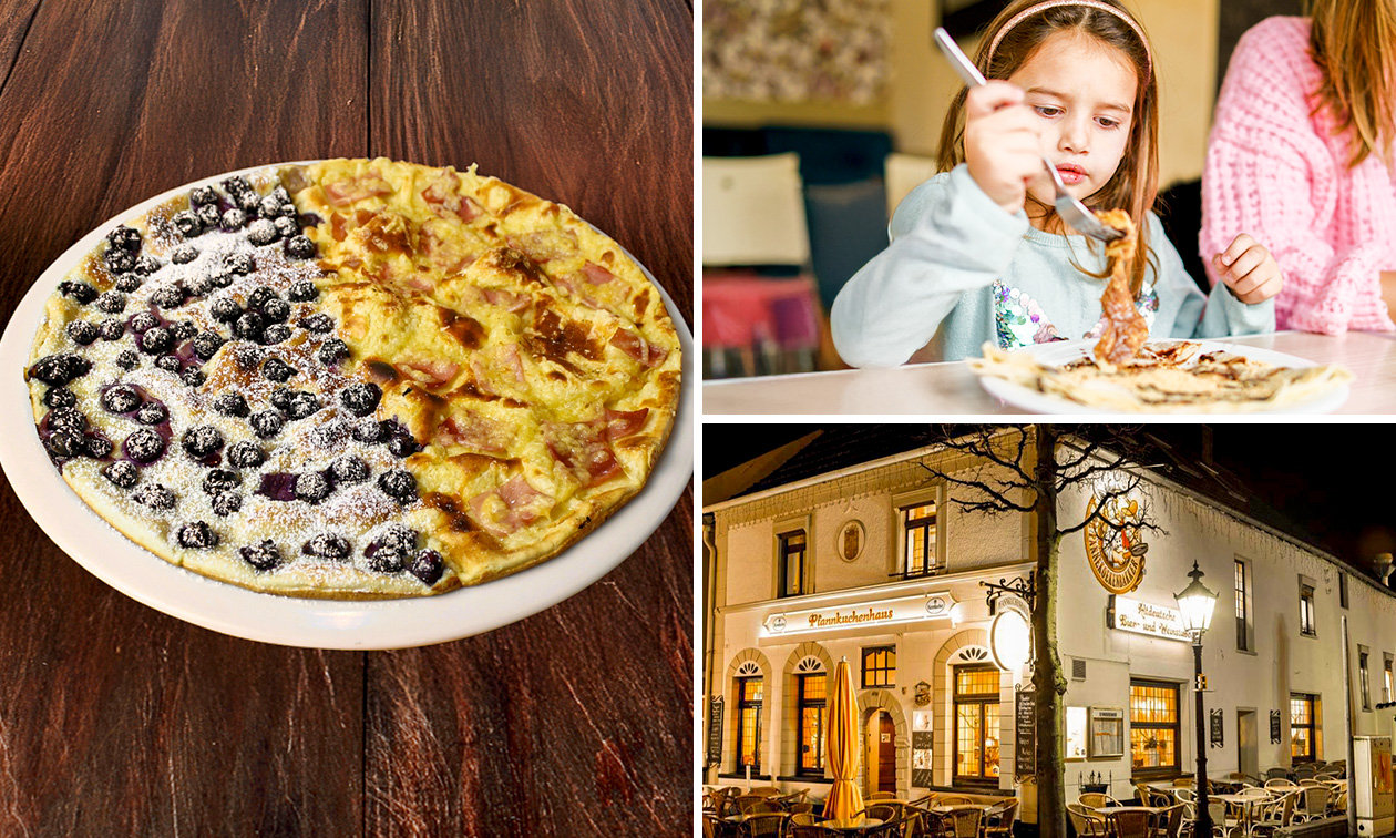 2-gangen pannenkoekenlunch of -diner in Brüggen