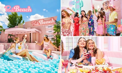Entree Pink Beach + cocktail/mocktail of brunch/lunch in Amsterdam