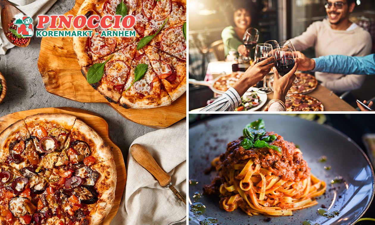 3-gangen keuzediner + brood bij Pinoccio de Korenmarkt