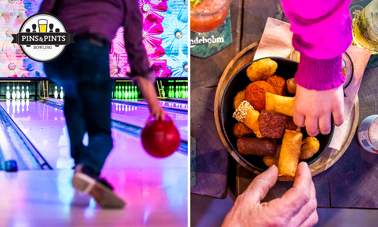 Bowlen voor 2 t/m 7 personen (1 uur) + snacks