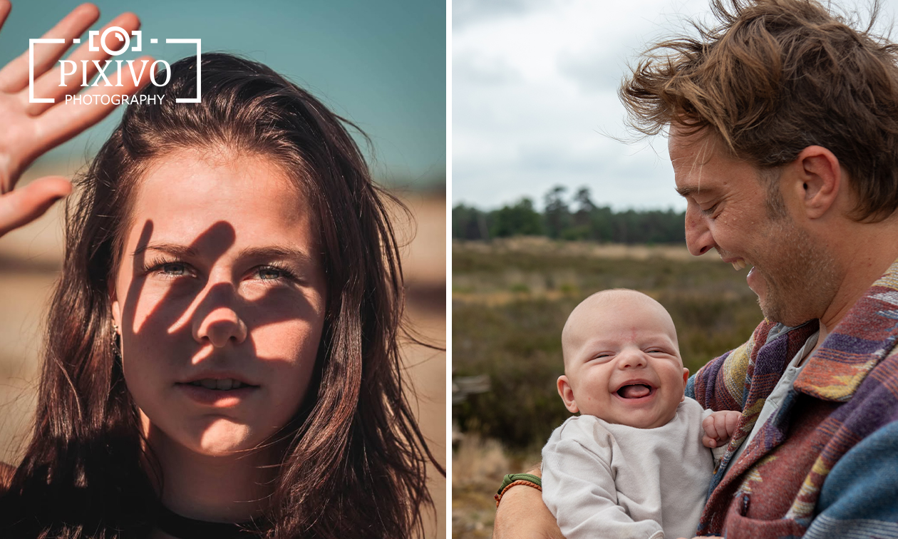 Fotoshoot op buitenlocatie voor 1 tot 6 personen (60 min) + digitale foto's