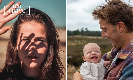 Fotoshoot op buitenlocatie voor 1 tot 6 personen (60 min) + digitale foto's