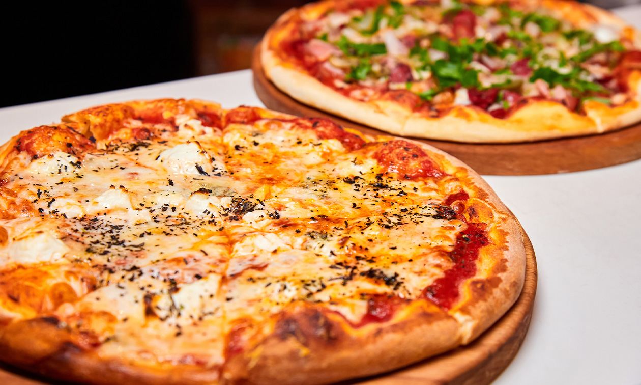 Pizza + tiramisu voor afhaal in Wassenaar