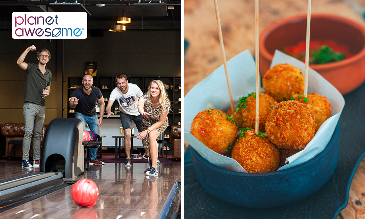 Bowlen (55 min) evt. + 12 bitterballen in hartje Nijmegen