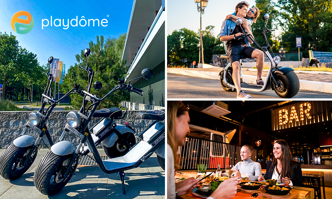 E-chopper huren (3 uur) + eventueel tafelgrillen