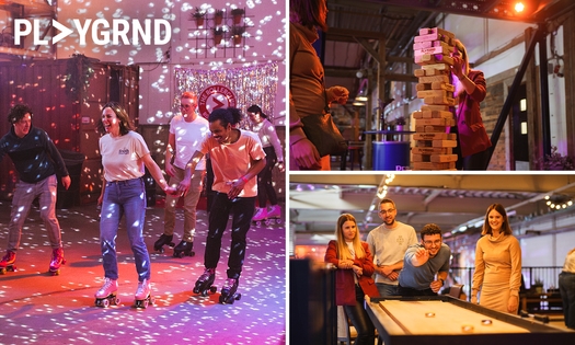 Entree tot PLAYGRND en The RollerClub