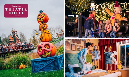 Overnachting voor 4 in het Plopsaland Theater Hotel + ontbijt + 2 dagen entree Plopsaland Belgium