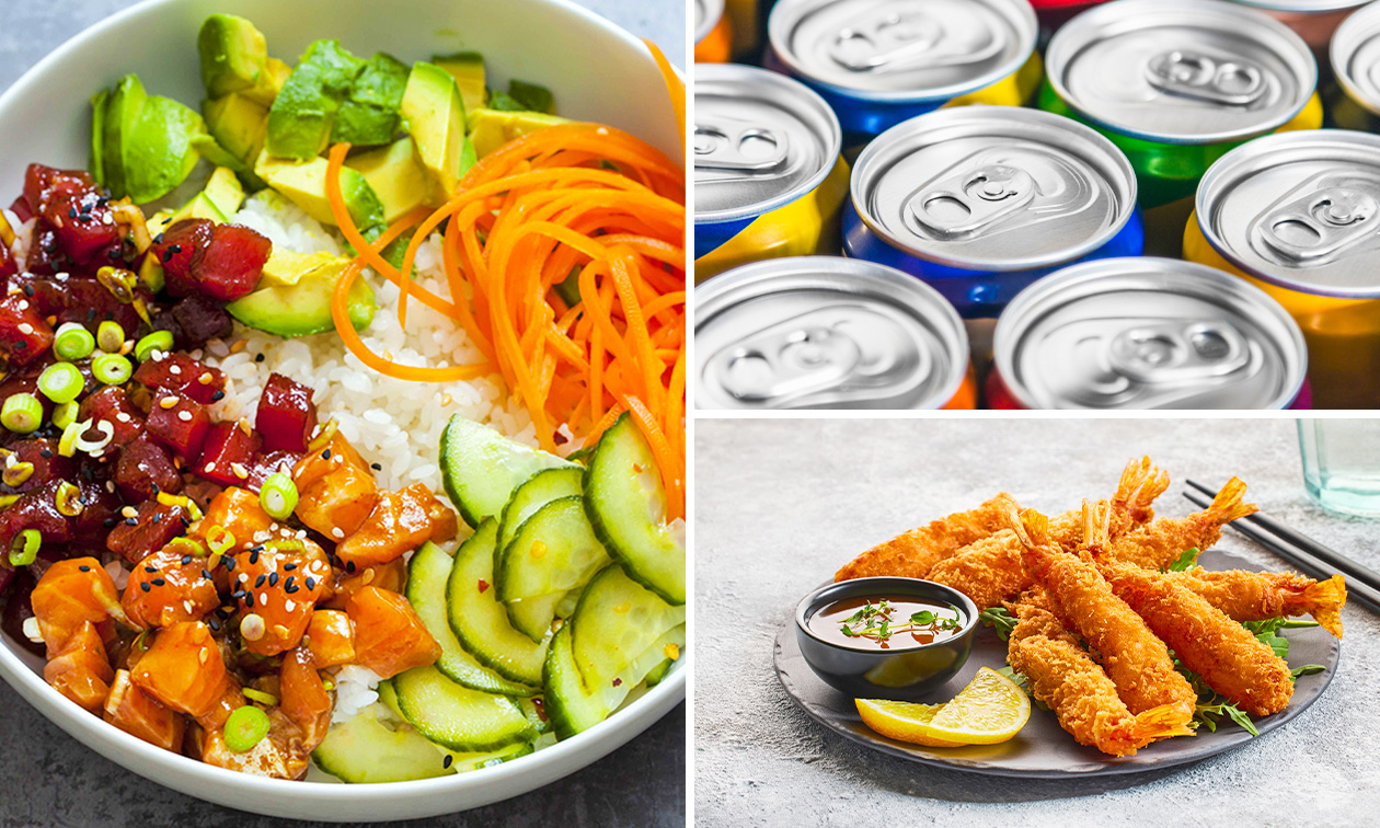 Pokébowl + bijgerecht + drankje naar keuze