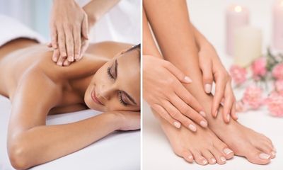 Pedicure-, guasha- of gezichtsbehandeling of ontspanningsmassage