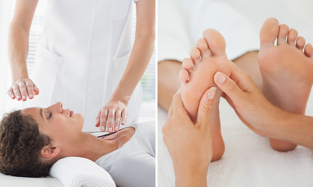 Reikibehandeling + eventueel voetmassage