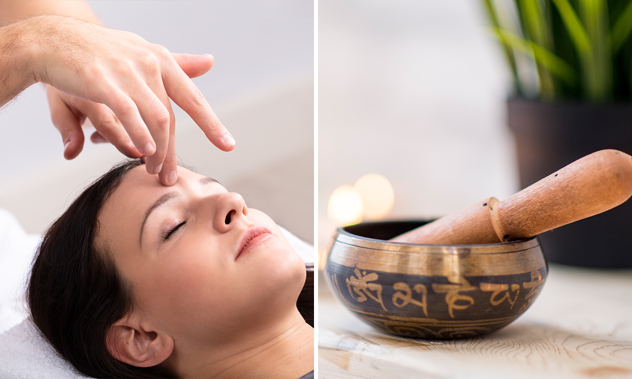 Reiki + evt. klankschaalbehandeling of holistische therapie (60 min)