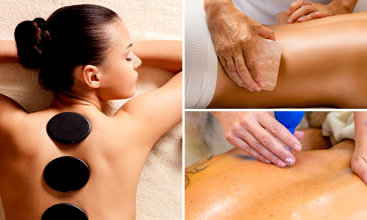 Cupping- en hotstone- of zoutsteenmassage (60 min)