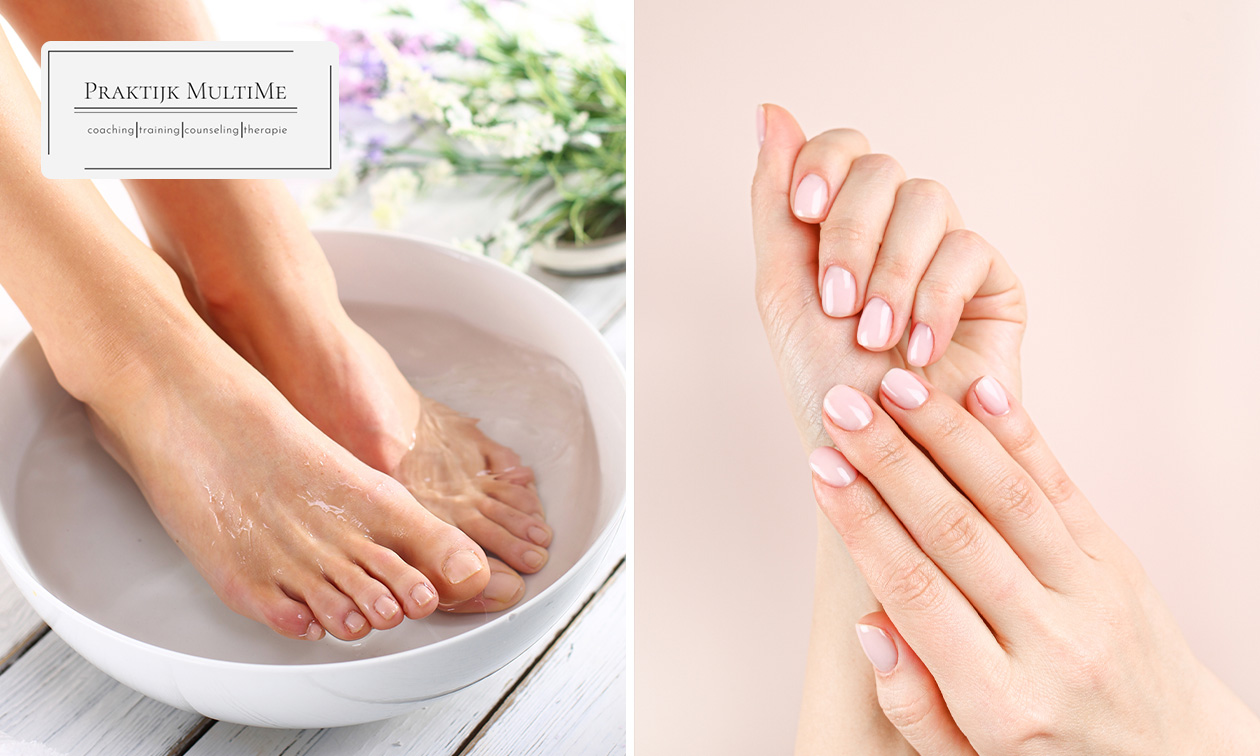 Pedicure- of manicurebehandeling of voetspa en/of gellak