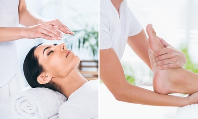 Reikibehandeling + voetmassage (60 min) + evt. yoga, klanksessie of meditatie
